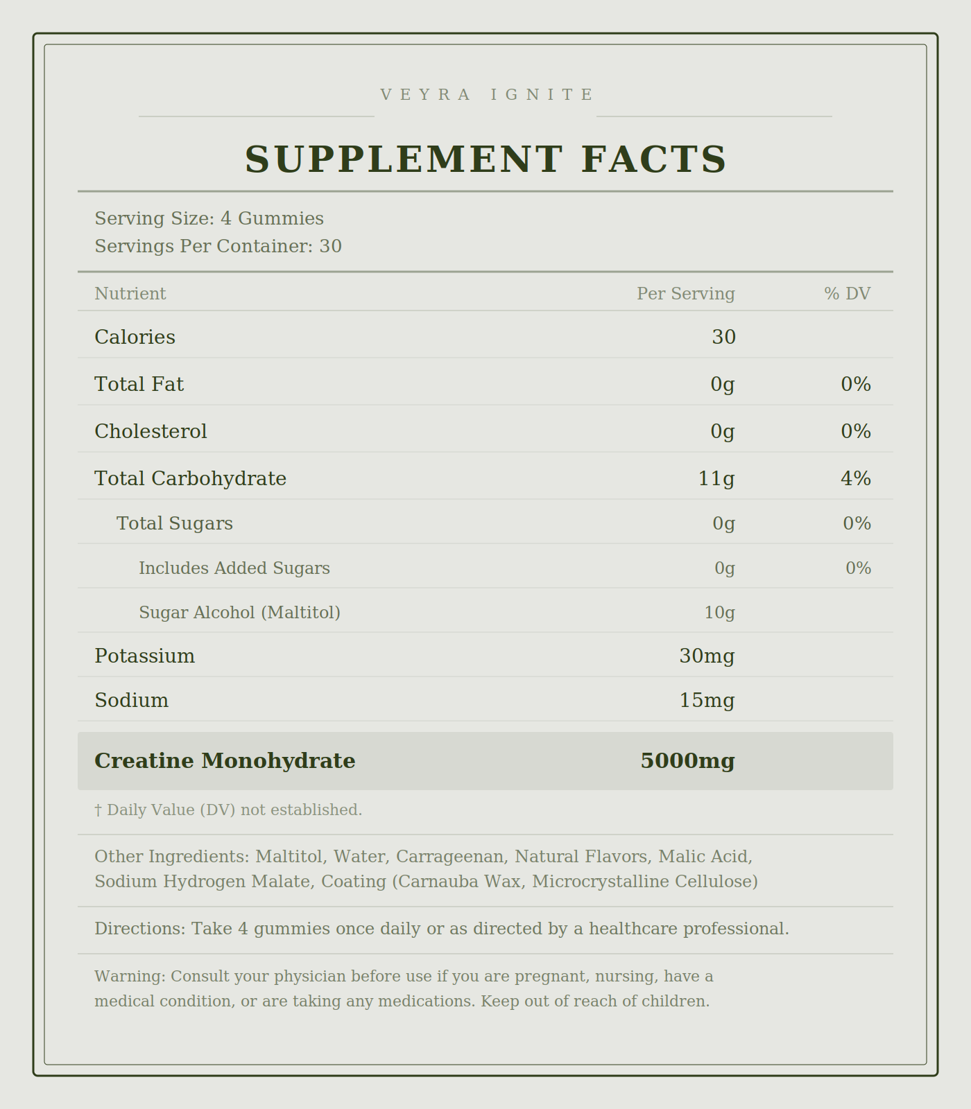 Veyra Ignite Sugar-Free Creatine Gummies